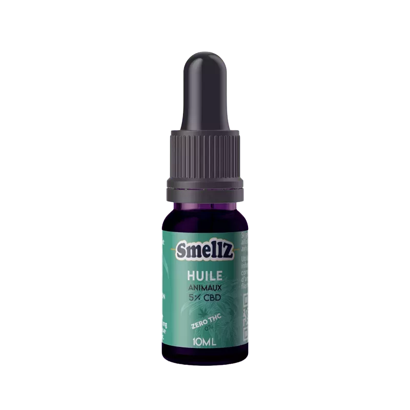 Huile Animaux 5% CBD, 0% THC – Huile MCT – Smellz Huile Animaux 5% CBD, 0% THC – Huile MCT – Smellz